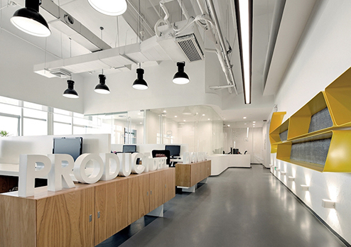 力達文化傳媒公司辦公室裝修設計