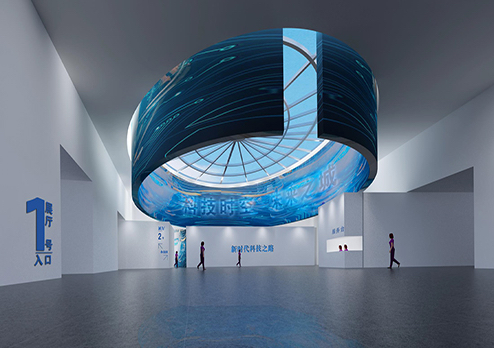 廣州科學城展廳設計辦公室裝修設計